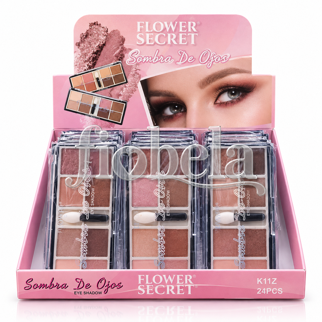 SOMBRA DE OJOS 7 TONOS CON APLICADOR - FLOWER SECRET B*24