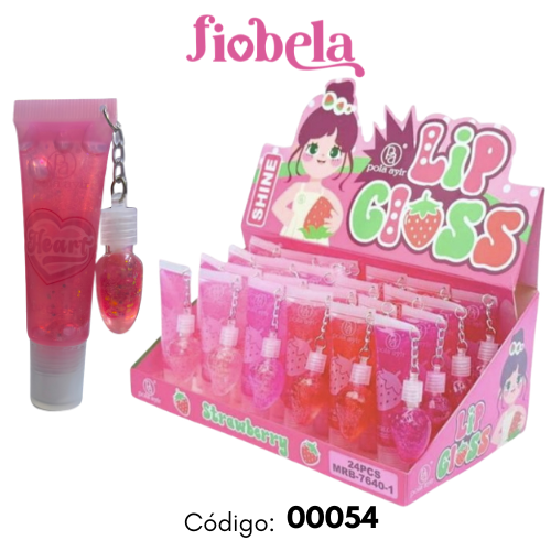 [00054 // MRB-7640-1] BRILLO LABIAL LLAVERO FRESA POLA