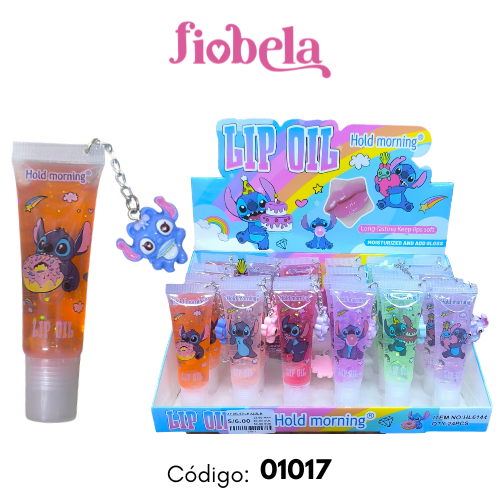 [01017 // HL6144] LIP OIL STICH AZUL HOLD MORNING